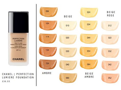 chanel lumiere foundation|chanel foundation comparison chart.